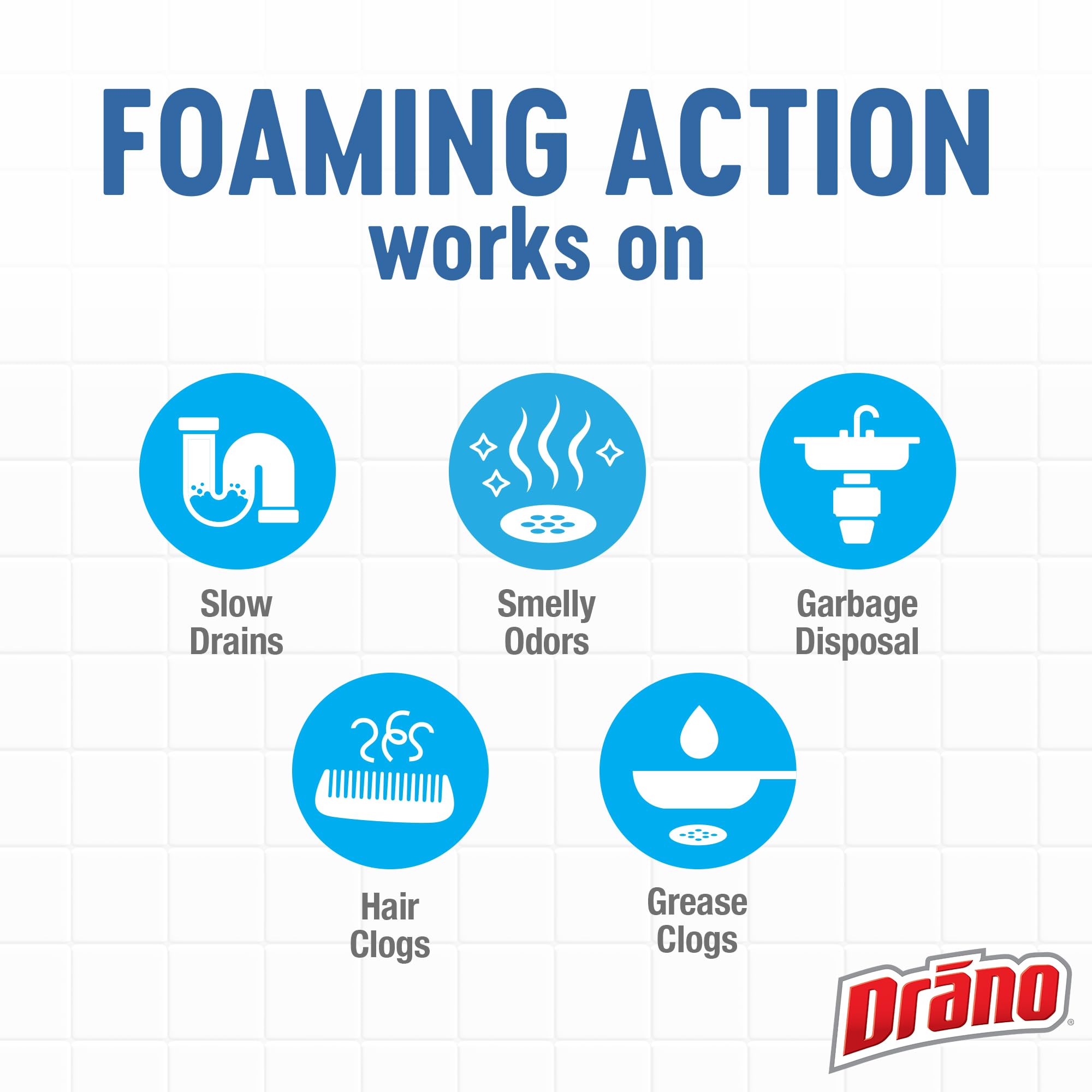 Drano gota del líquido mostrando textura concentrada y eficaz