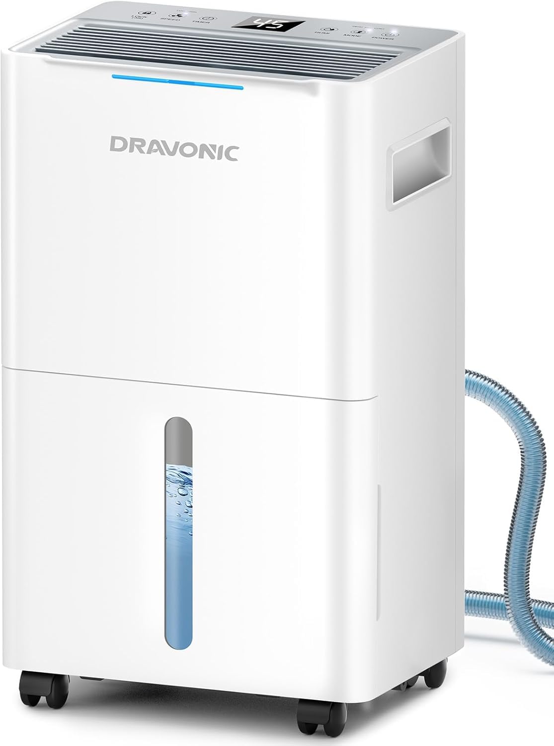 Dravonic vista frontal de la unidad mostrando diseño compacto y potencia