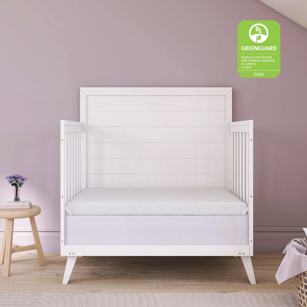 Dream On Me etiqueta con certificación GREENGUARD Gold para seguridad