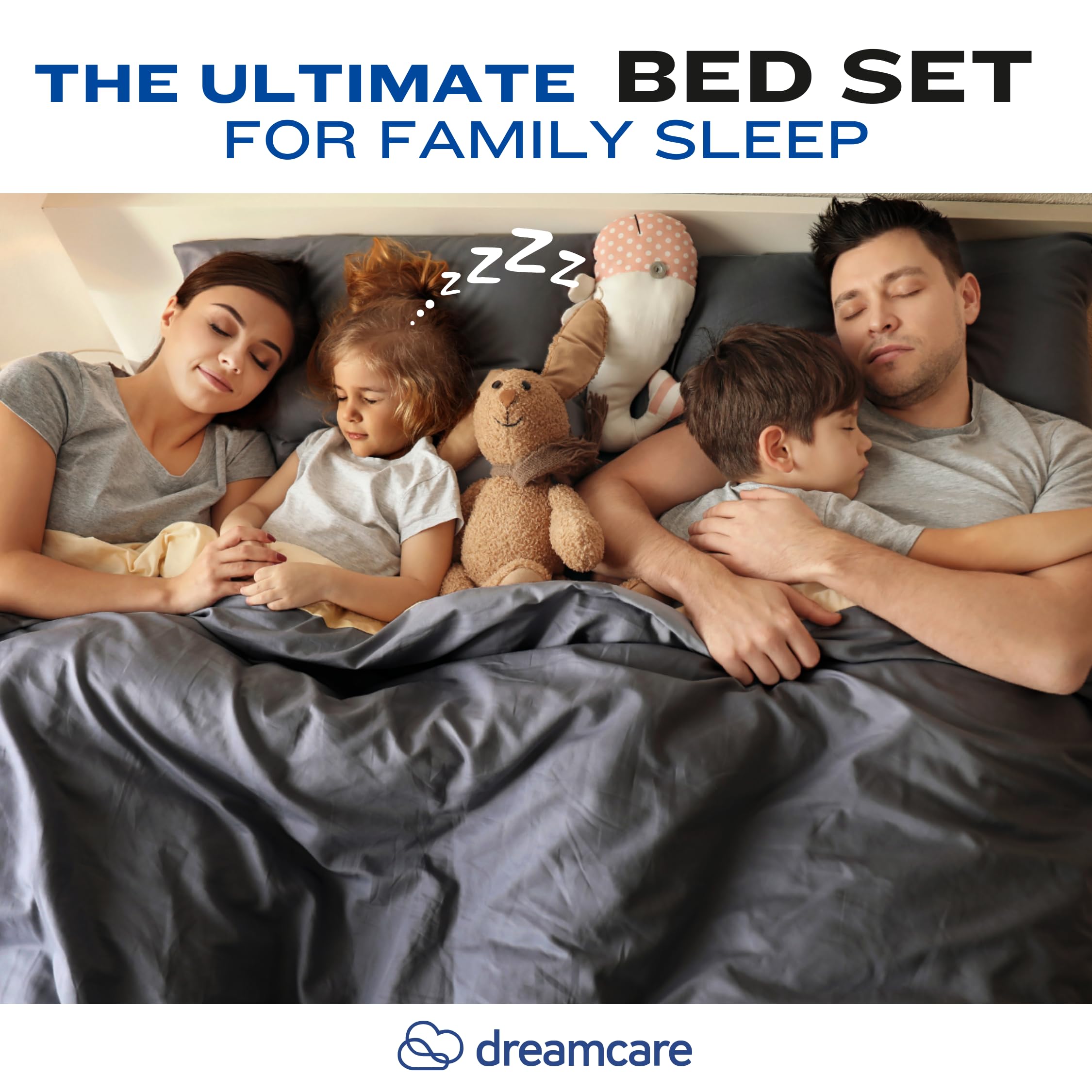 DREAMCARE care tag and label illustrating easy-care washing instructions benefit
