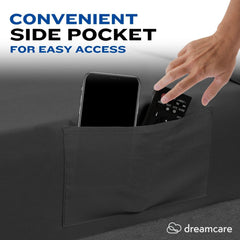 DREAMCARE flat sheet draped smoothly to show wrinkle-resistant appearance
