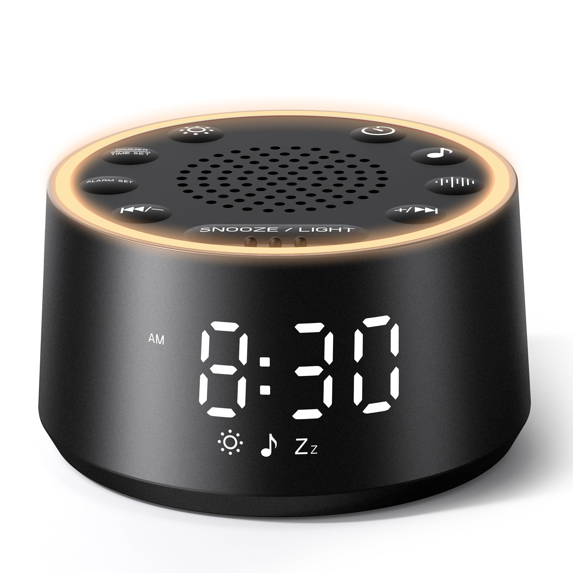 Dreamegg D1 Nova vista frontal mostrando reloj y diseño compacto, favorece descanso