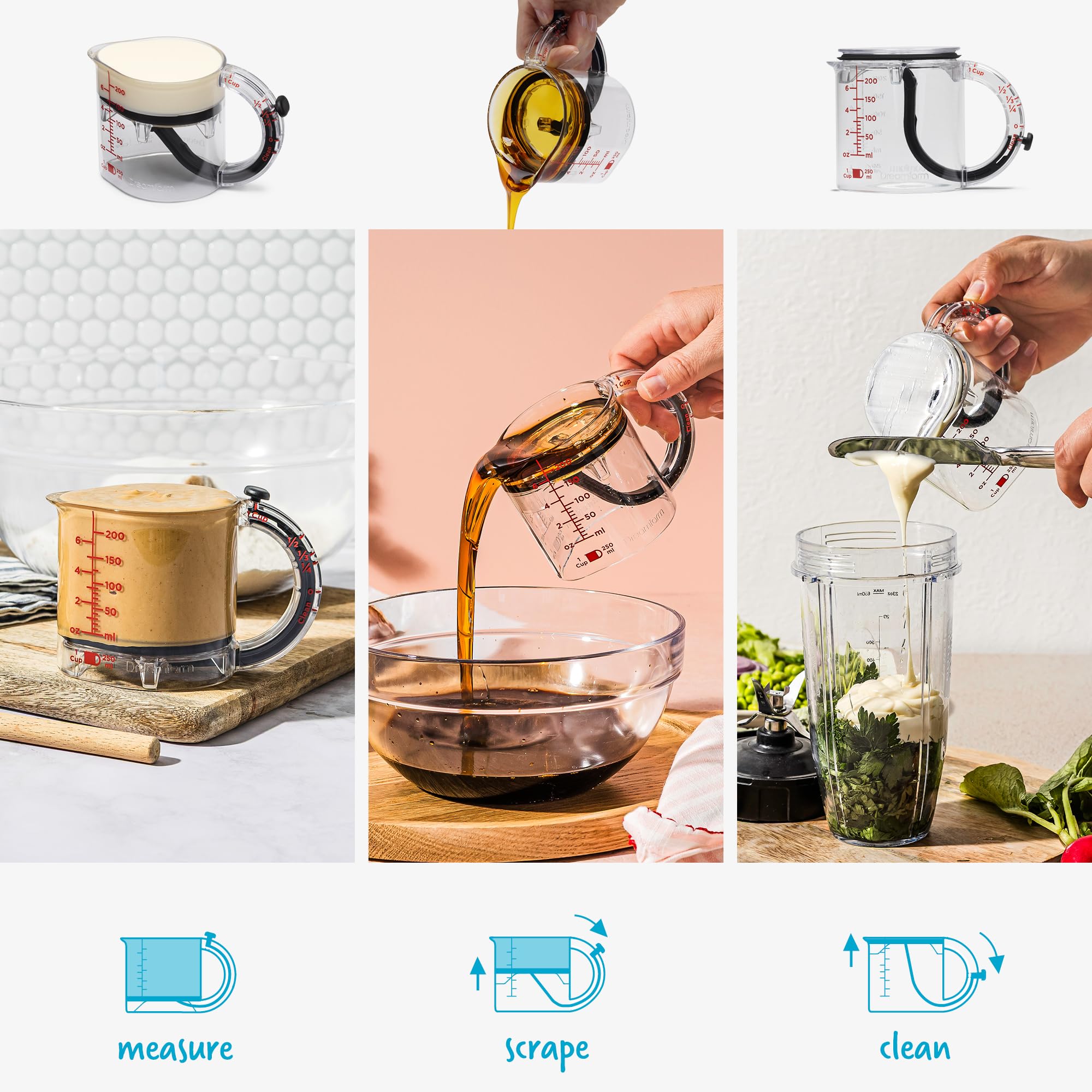 Dreamfarm Upcup material Tritan resistente y libre de BPA