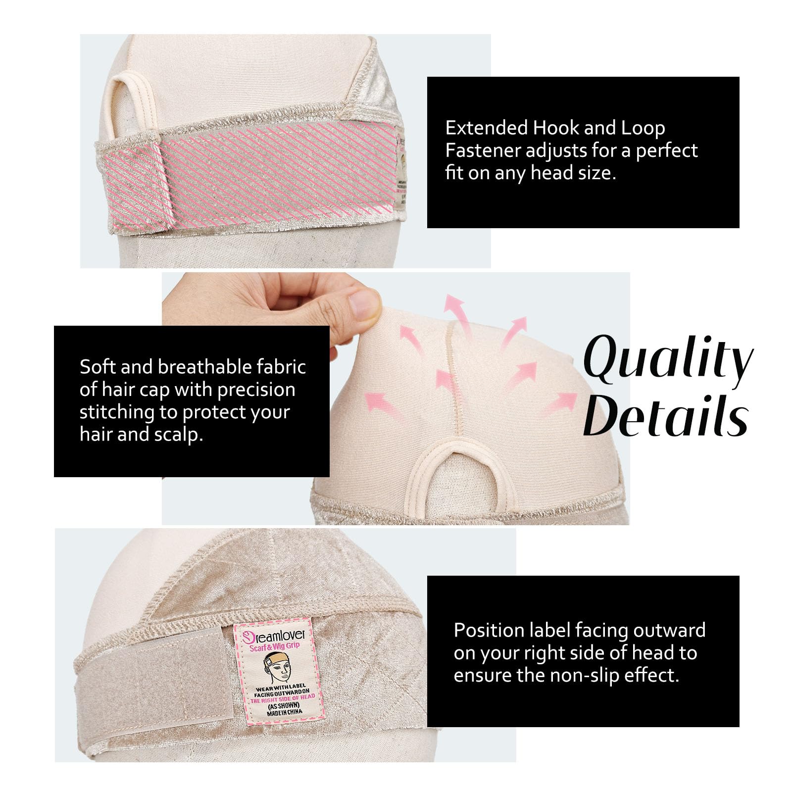 Dreamlover gorra doblada ocupando poco espacio para guardado fácil