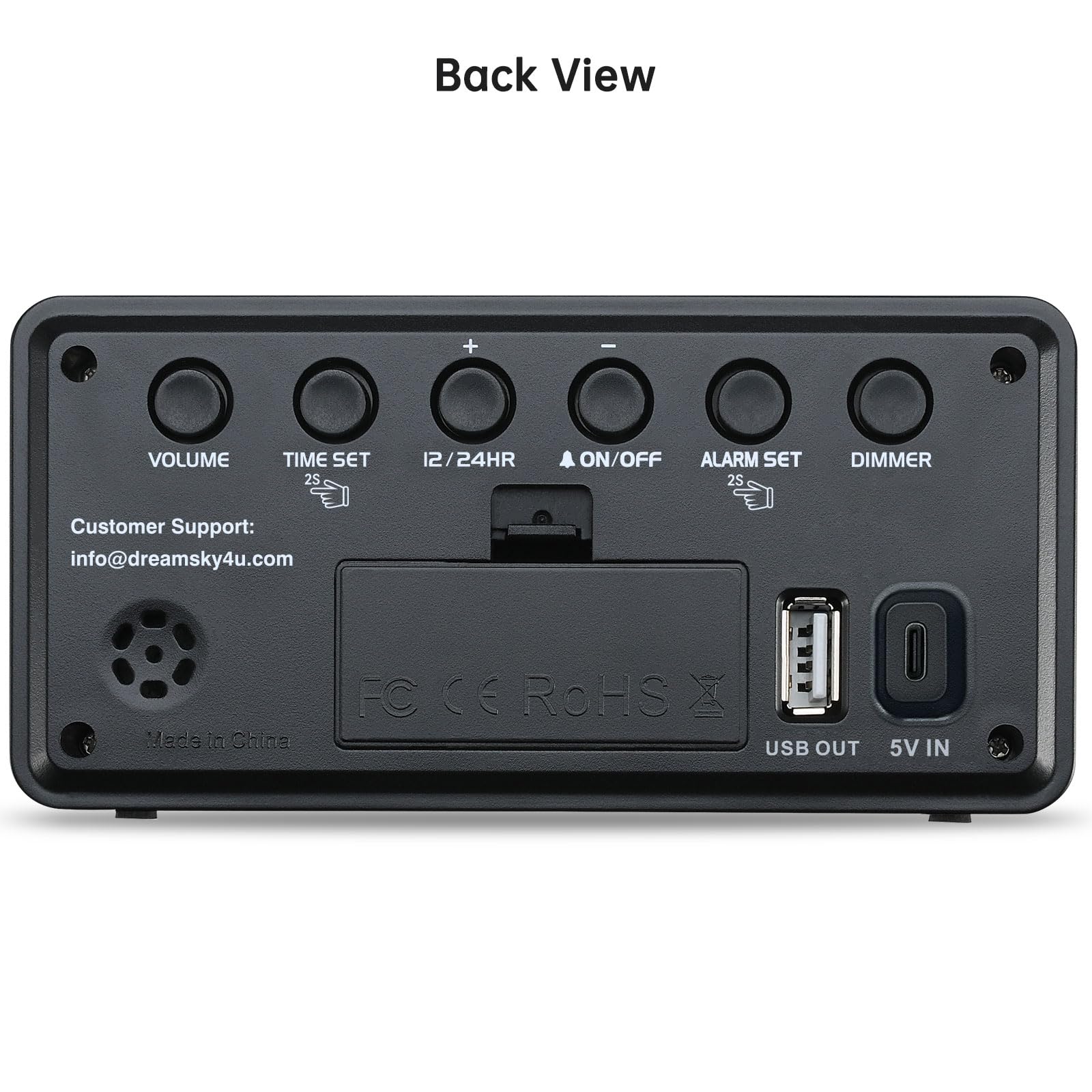 DreamSky botones superiores y controles simples, manejo intuitivo