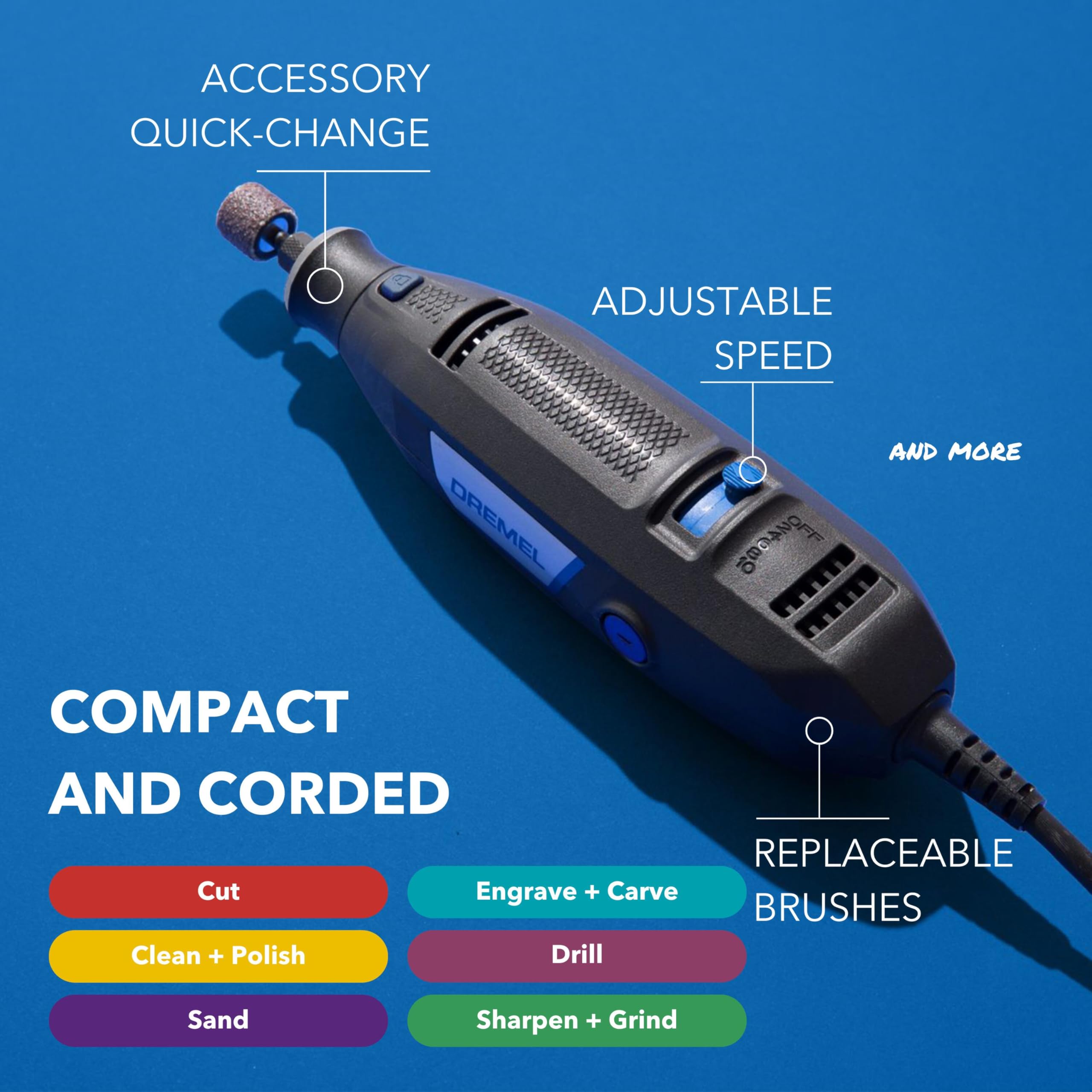 Dremel 3100 vista del sistema de ventilación y motor, menor sobrecalentamiento