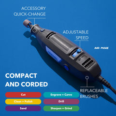 Dremel 3100 vista del sistema de ventilación y motor, menor sobrecalentamiento