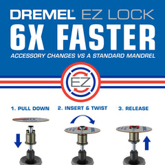 Dremel primer plano del disco EZ456 con refuerzo de fibra para mayor durabilidad
