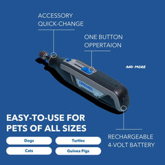 Dremel PawControl nueve puntas de lijado organizadas para distintos grosores