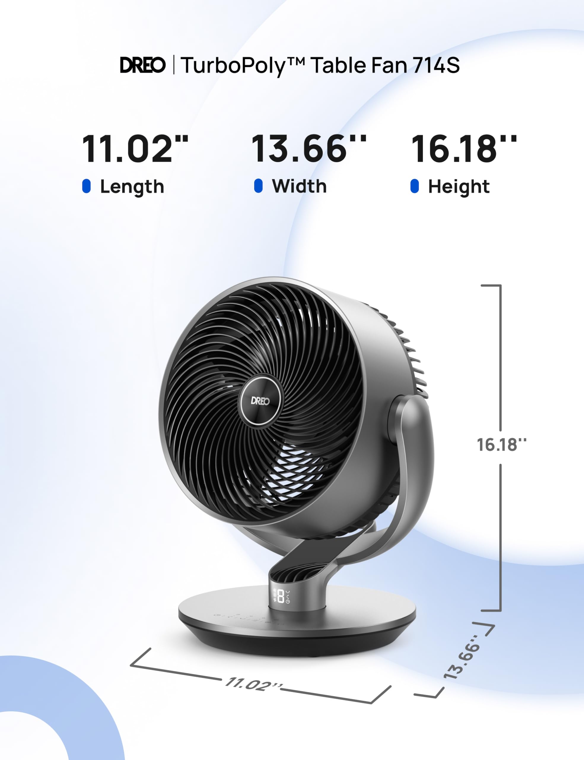 DREO en sala de estar enfriando múltiples zonas eficientemente