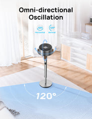 DREO ventilador en oficina mejorando circulación y confort en espacios de trabajo