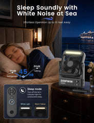 DRIFWIN luz nocturna dual blanca y cálida para ambiente cómodo