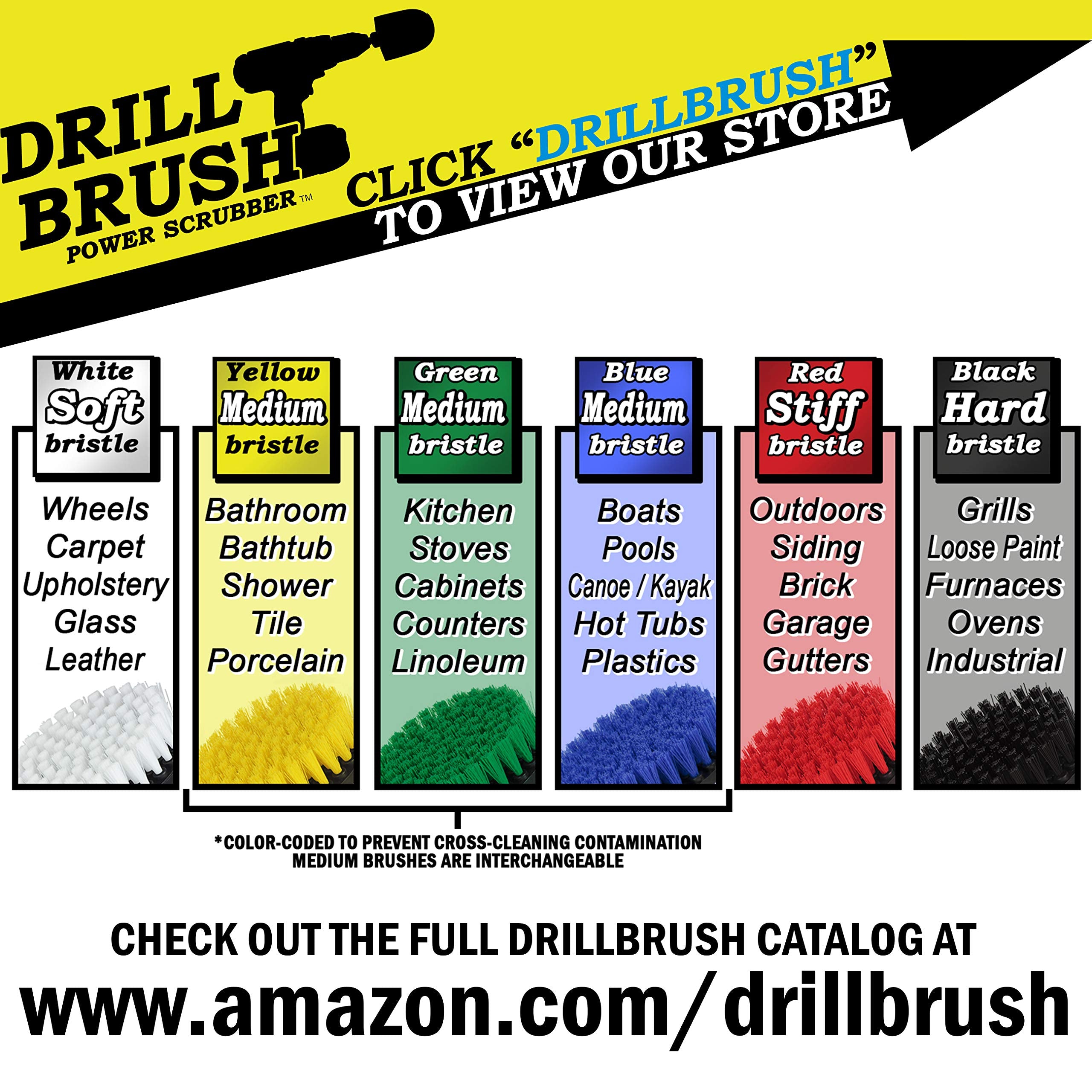 Drillbrush ambiente de baño mostrando resultado profesional