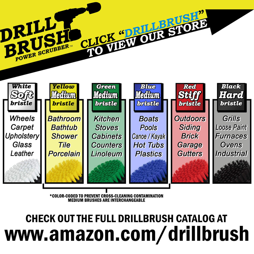Drillbrush ambiente de baño mostrando resultado profesional