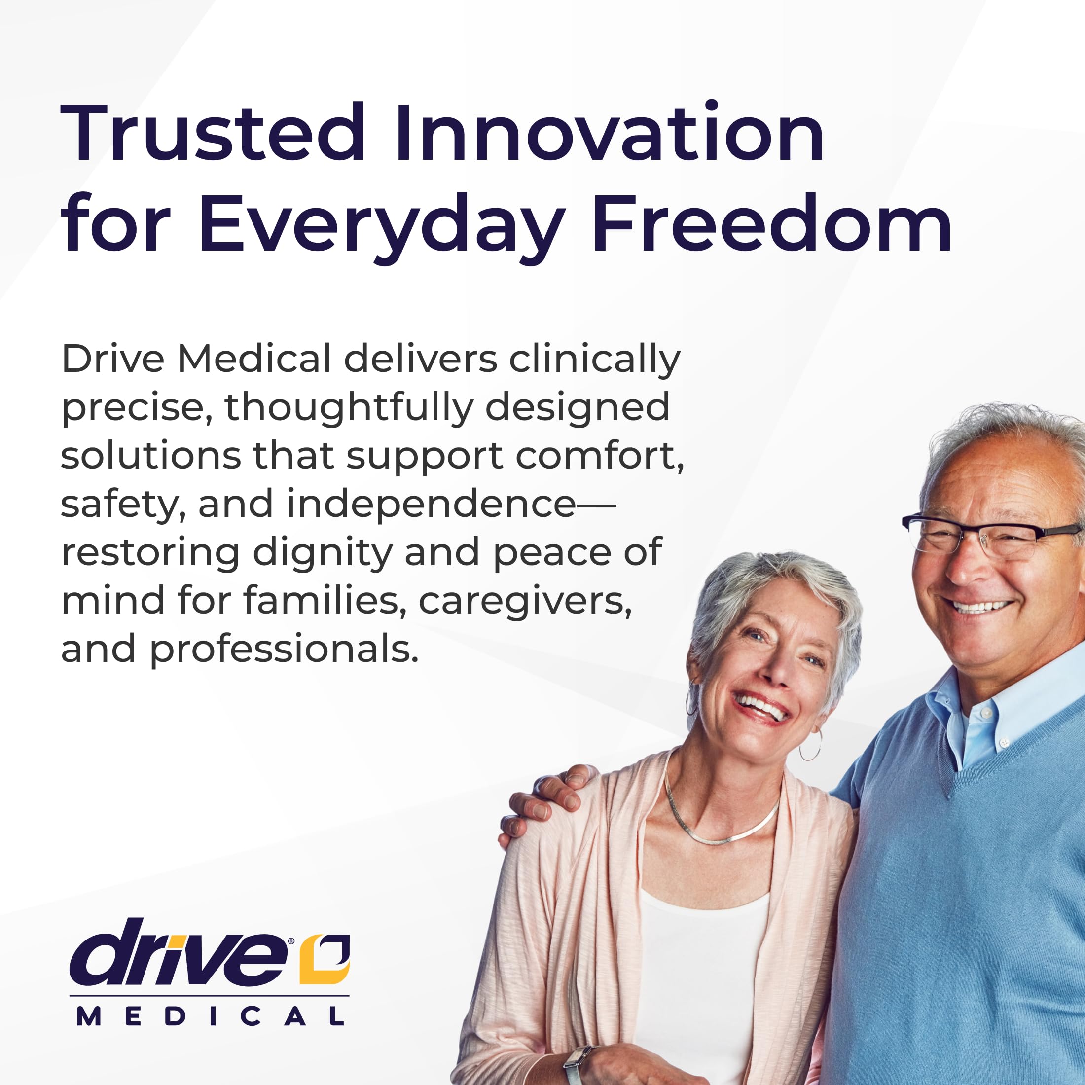 Drive Medical comparación de tamaño con una silla para evaluar escala
