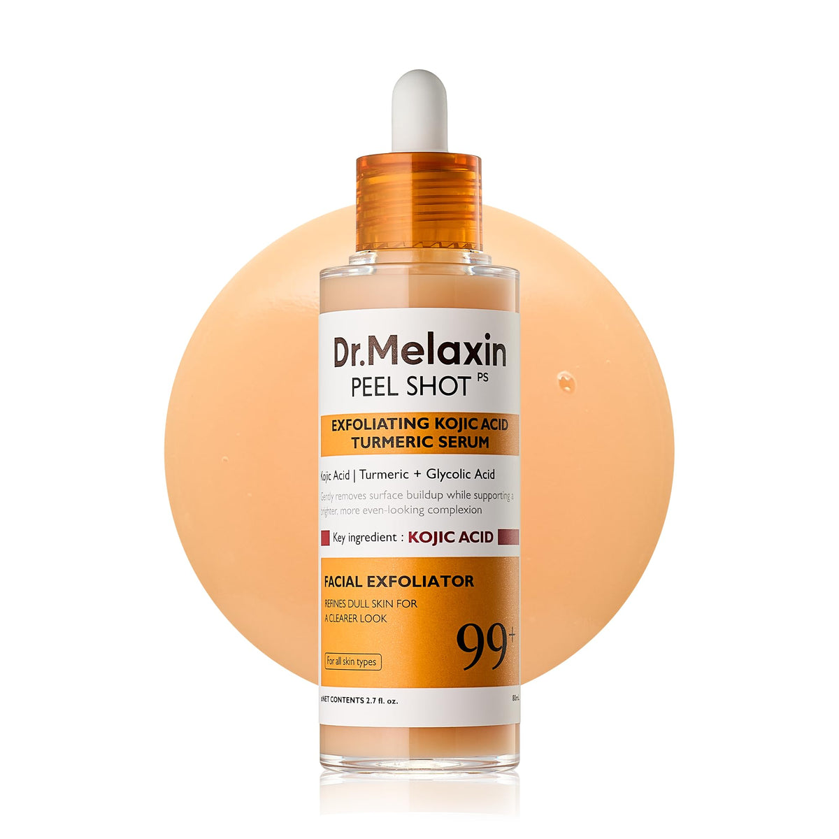 Dr.Melaxin front bottle view showing product and clear packaging benefit