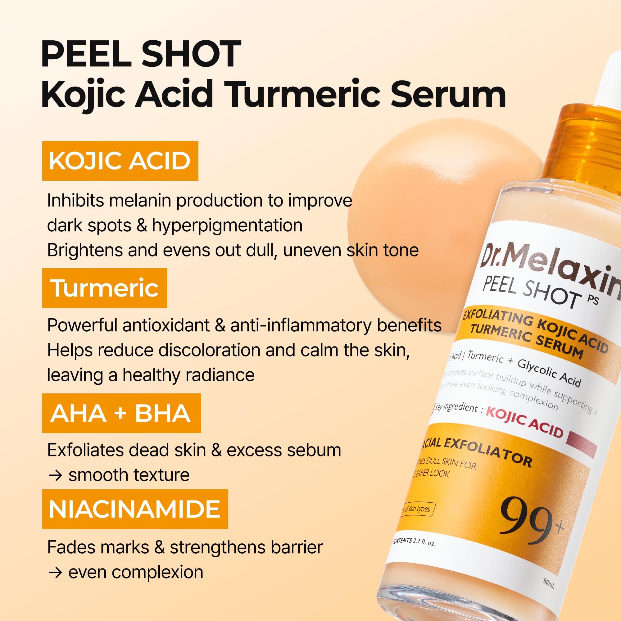 Dr.Melaxin bottle in hand demonstrating 80ml size and travel-friendly benefit