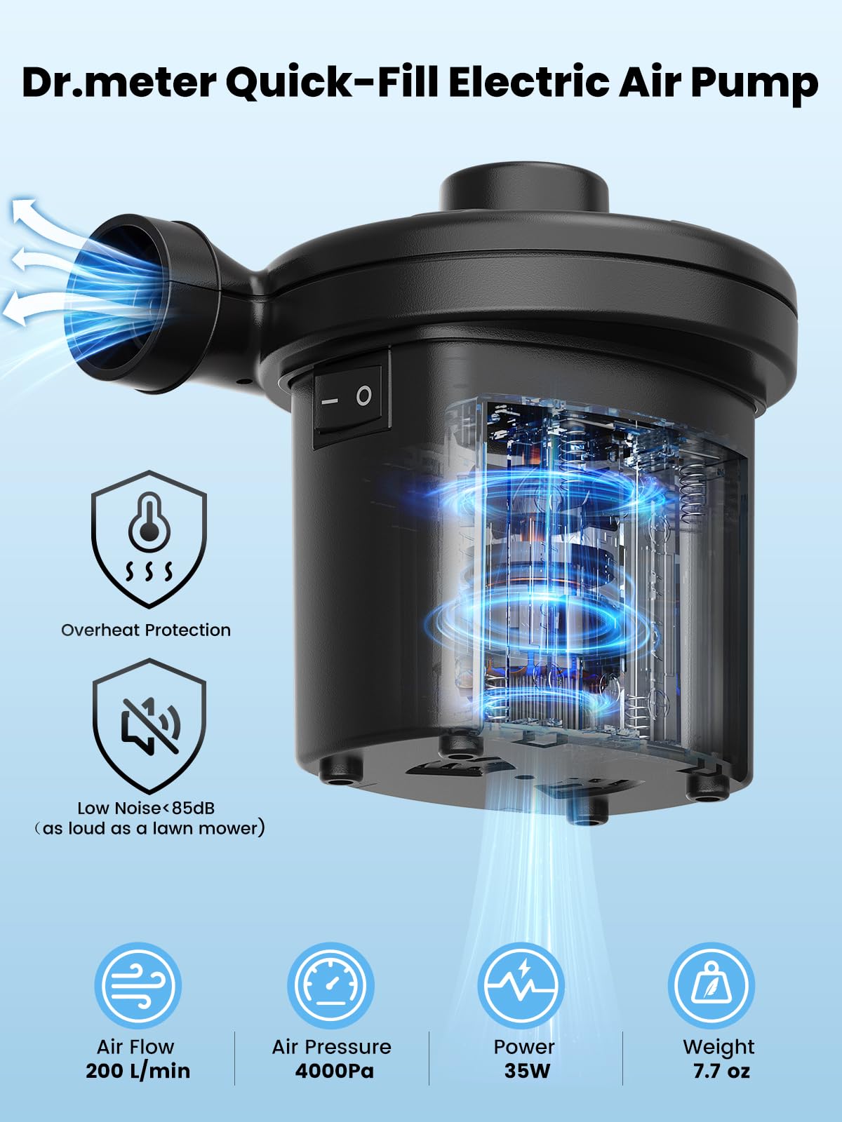 Dr.meter boquillas incluidas para diferentes válvulas y mayor compatibilidad