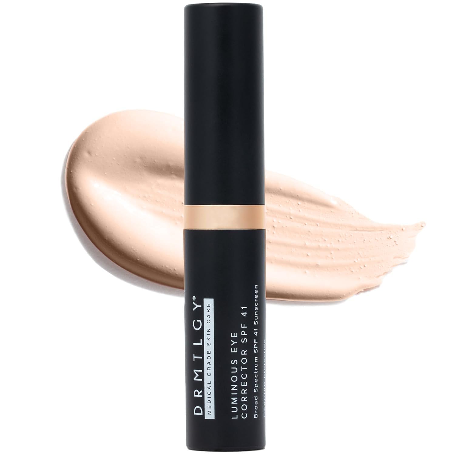 DRMTLGY producto frontal mostrando corrector y empaquetado luminoso