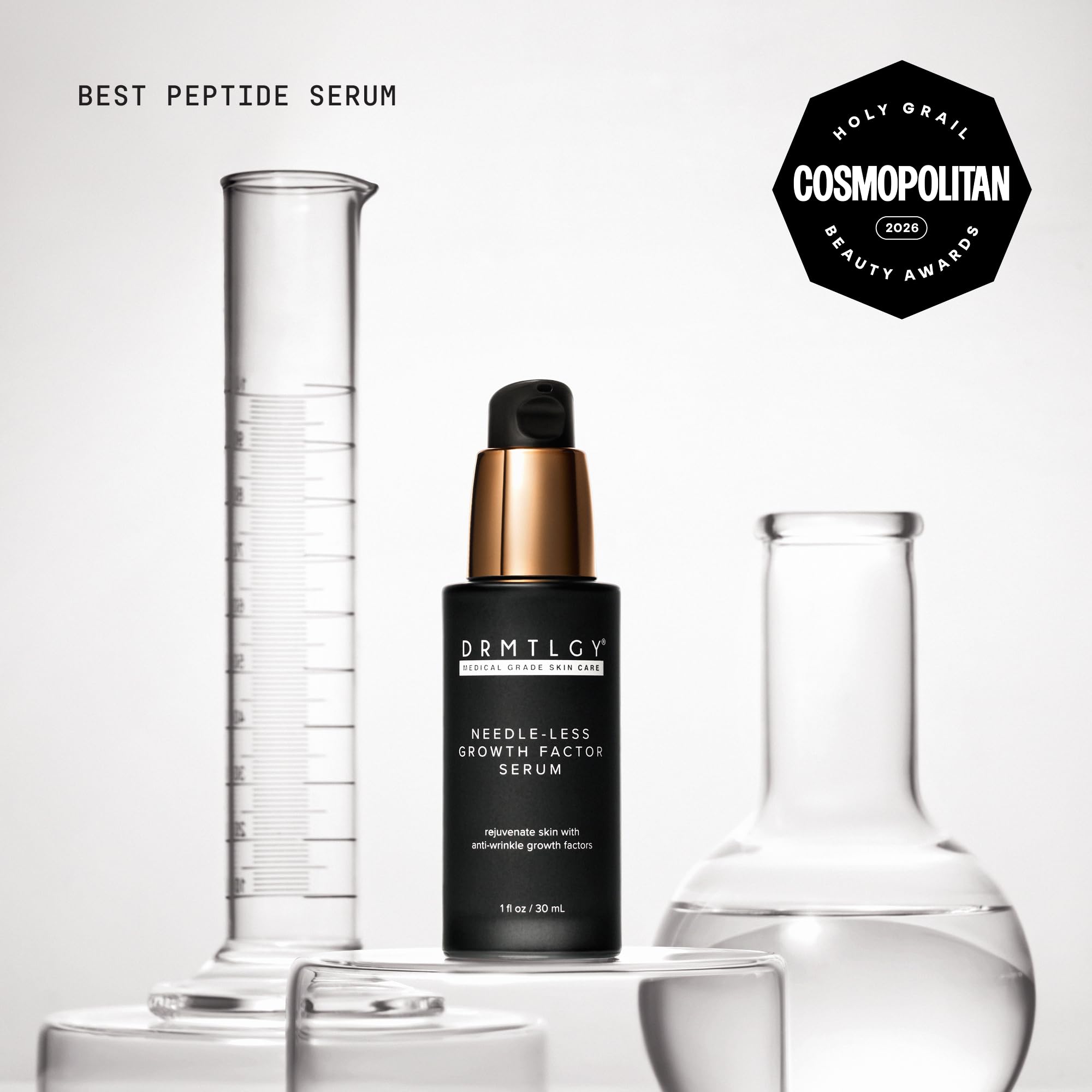 DRMTLGY enfoque en ingredientes activos y complejo 5X Bio-Growth Factor