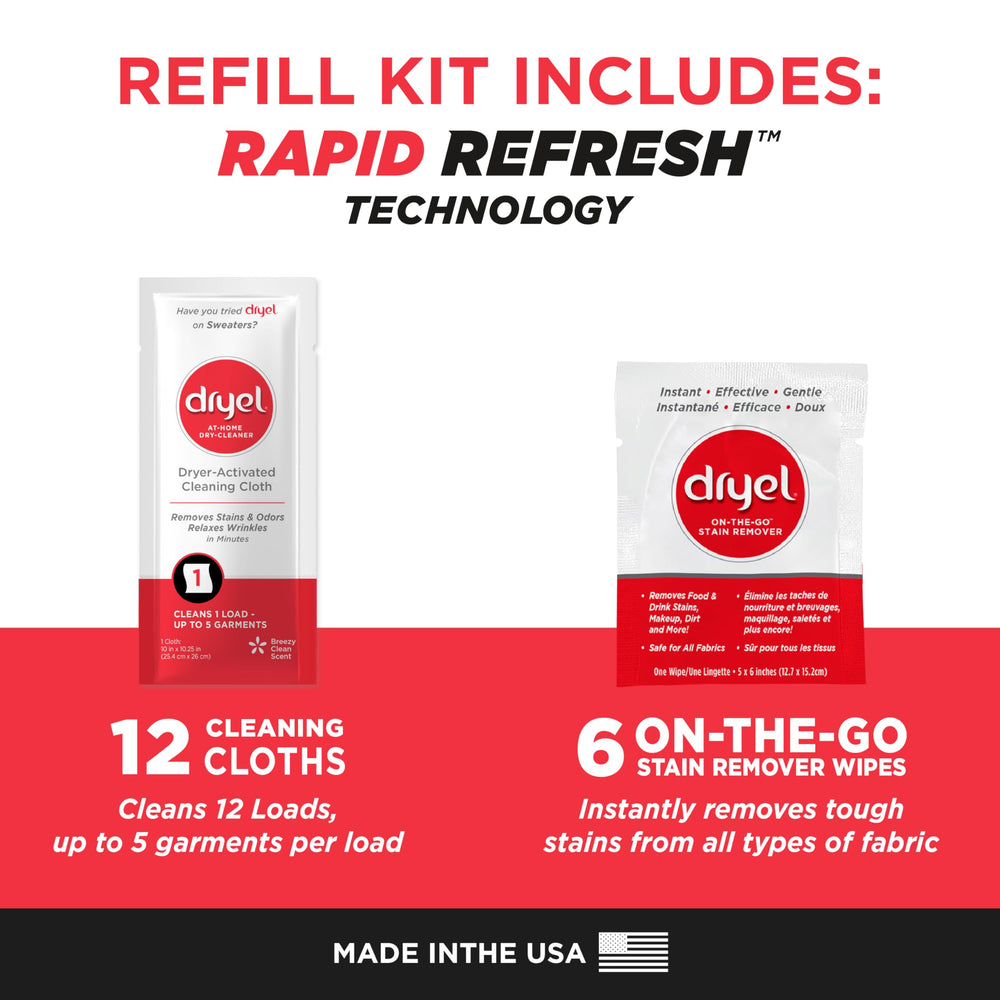 dryel paño limpiador activado textura demostrando frescura y desodorización