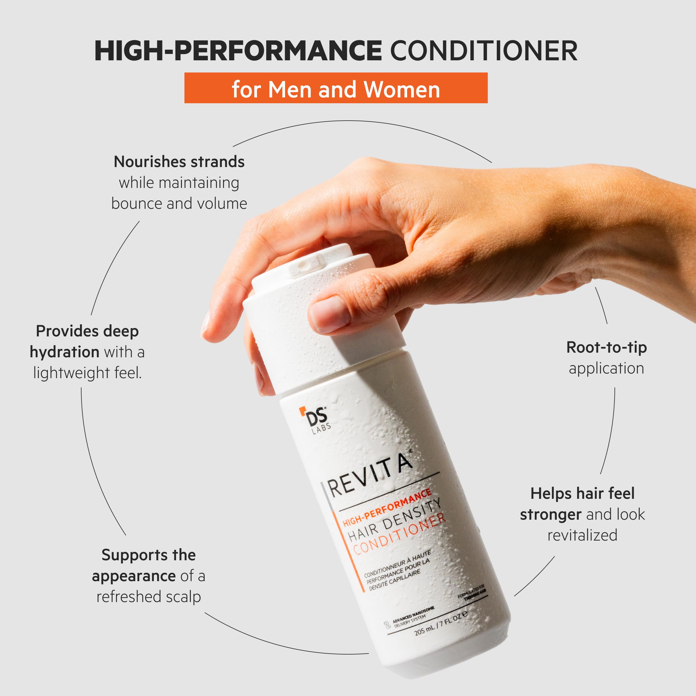 ds labs Revita textura de acondicionador ligera para cuerpo natural