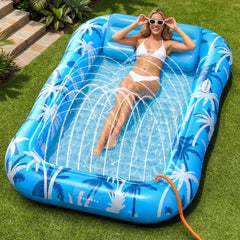 Dsquu vista frontal del colchon hinchable XL ideal para tumbarse