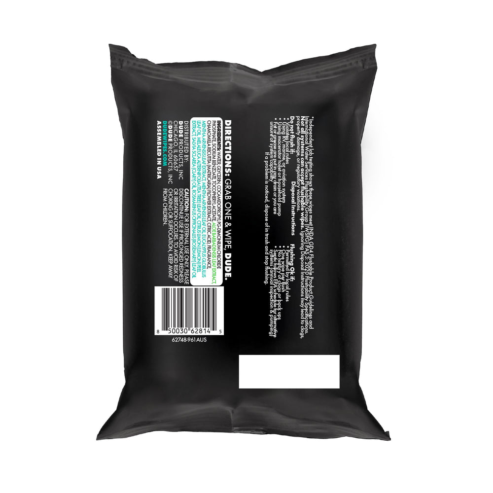 DUDE Wipes ambientación en baño portátil transmitiendo frescura inmediata