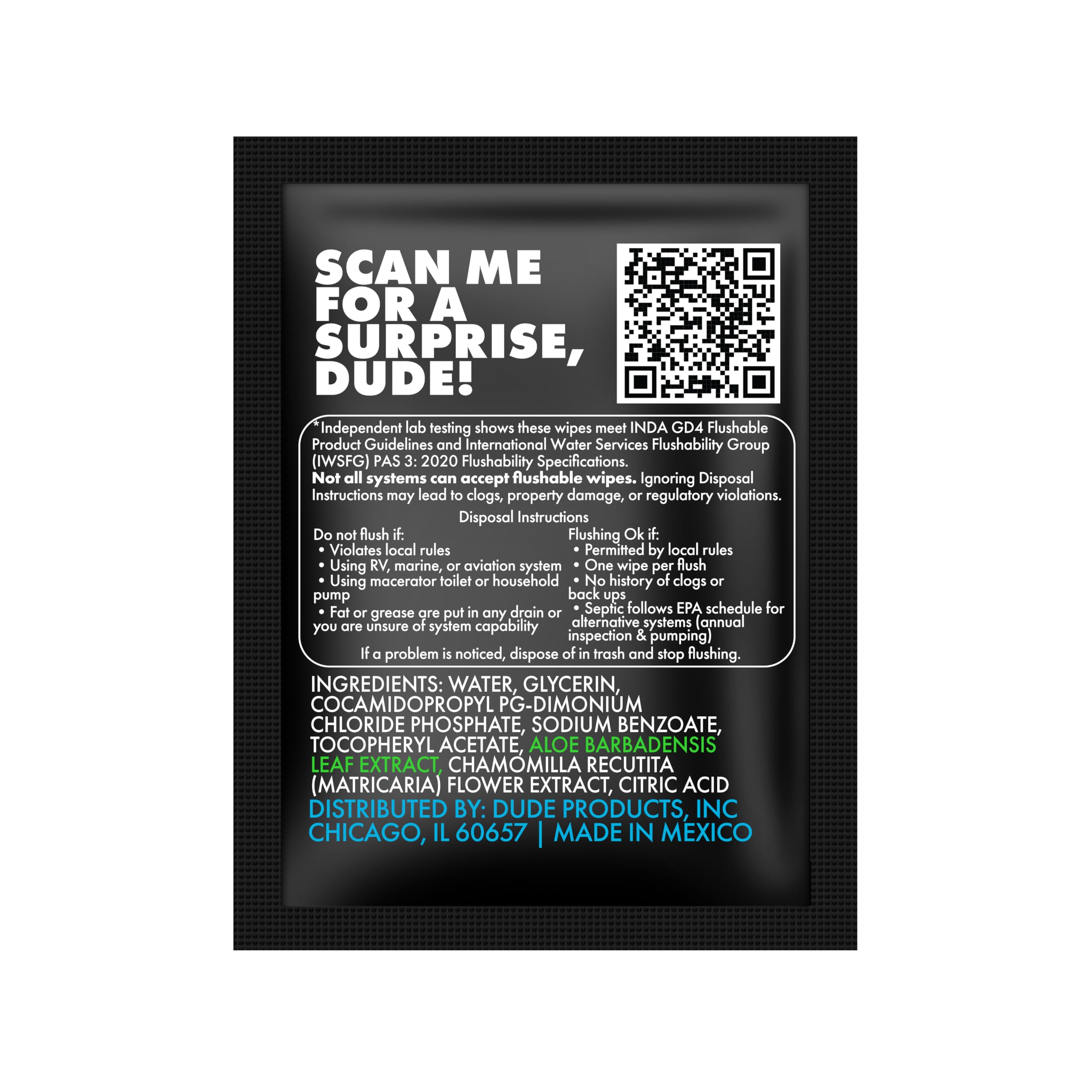DUDE Wipes dentro de bolso en escenario urbano para higiene móvil