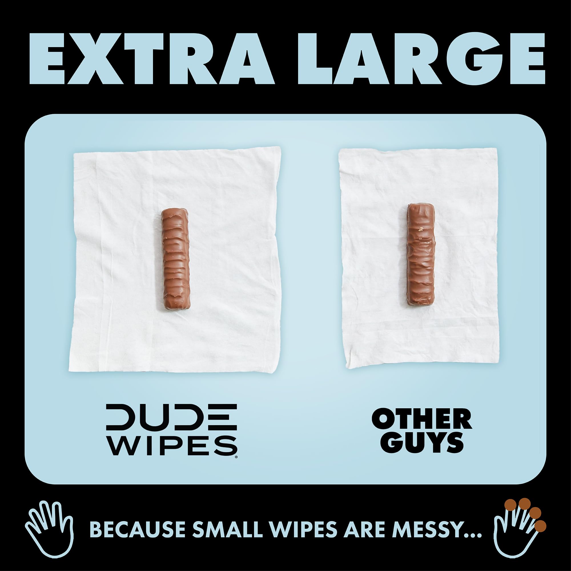 DUDE Wipes etiqueta de ingredientes destacando hamamelis 25% y aloe vera