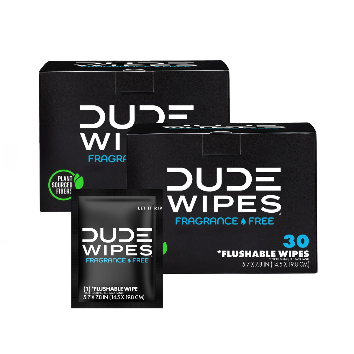 DUDE Wipes paquete frontal mostrando diseño y conveniencia