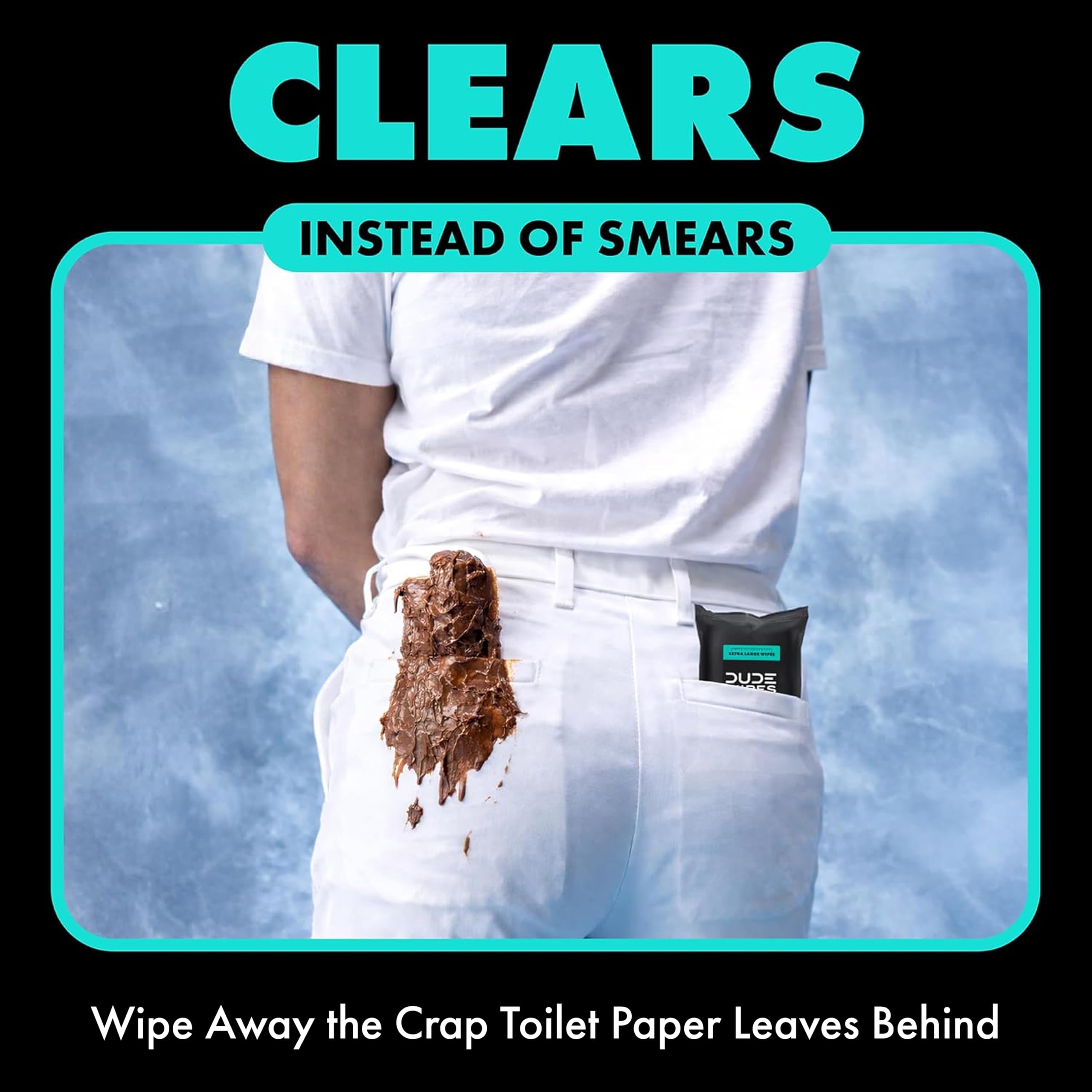 DUDE Wipes paquete completo de 108 unidades ideal para viajes largos