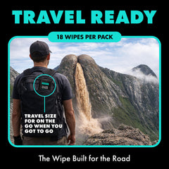 DUDE Wipes detalle de textura de toallita suave para limpieza eficaz
