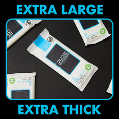 DUDE Wipes wipe in hand wiping arm to quickly remove sweat and odor