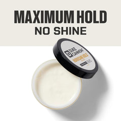 Duke Cannon pomada aplicada en cabello para fijación sin brillo
