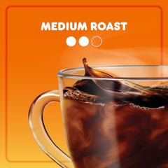 Dunkin' close-up de cápsula K-Cup con textura y frescura