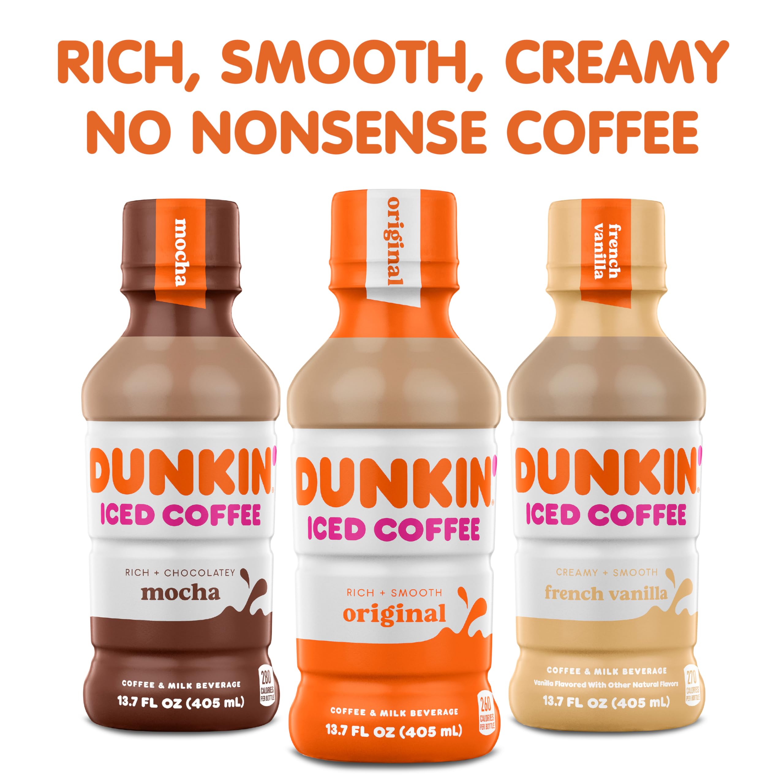 Dunkin' servido en vaso con hielo para refrescar y potenciar frescura