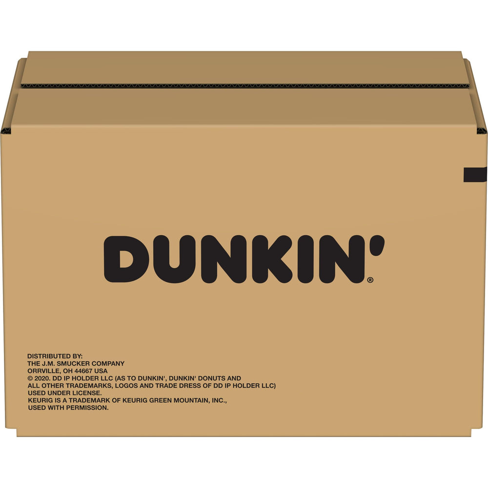 Dunkin' escena de desayuno con cápsula, conveniencia en rutina matutina