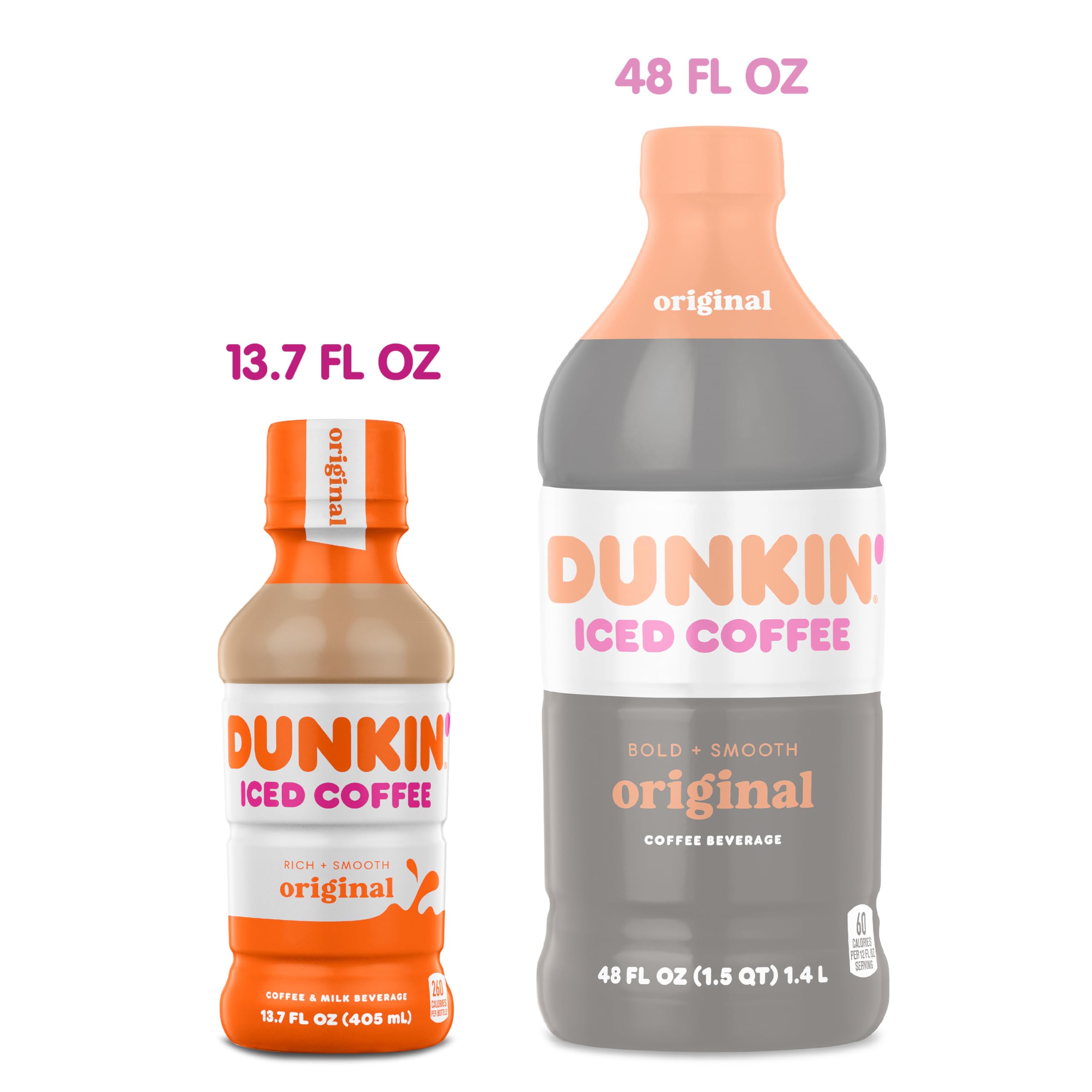 Dunkin' textura al verter café frío resaltando cremosidad y sabor
