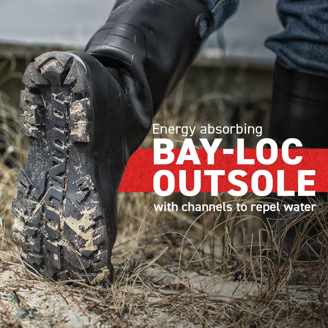 DUNLOP Chesapeake en uso jardinero demostrando protección contra barro