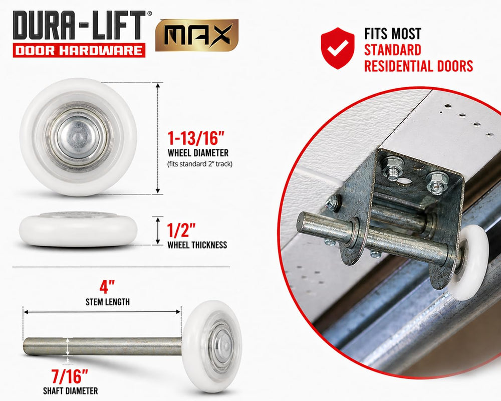 DURA-LIFT detalle del cojinete 6200ZZ sellado garantizando rotación duradera