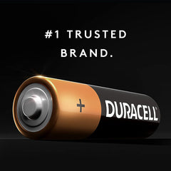 DURACELL primer plano de la superficie CopperTop mostrando durabilidad