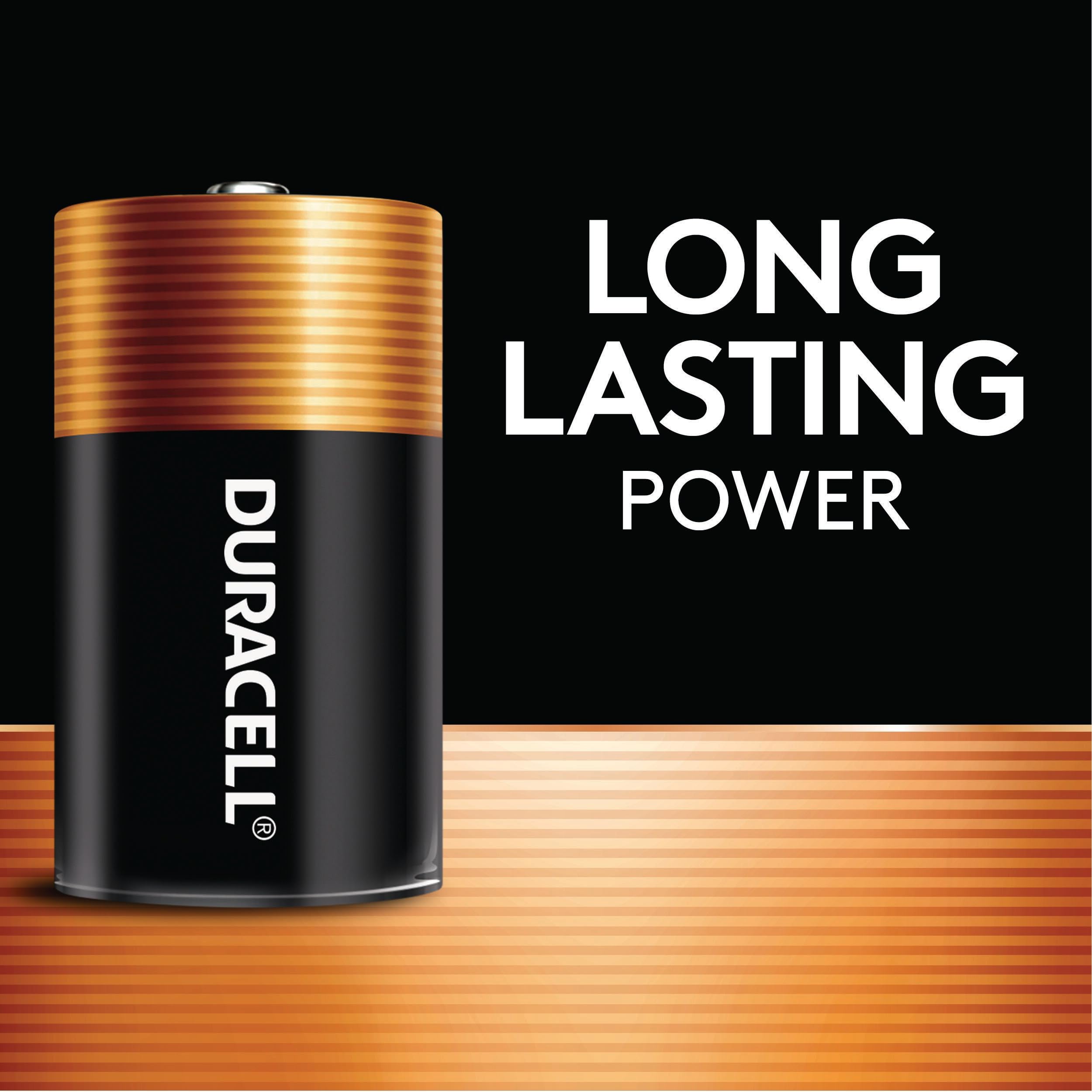 Duracell Coppertop C primer plano del terminal y superficie para verificar calidad