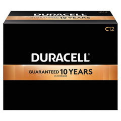 DURACELL mostración frontal del paquete de 12 que facilita elección