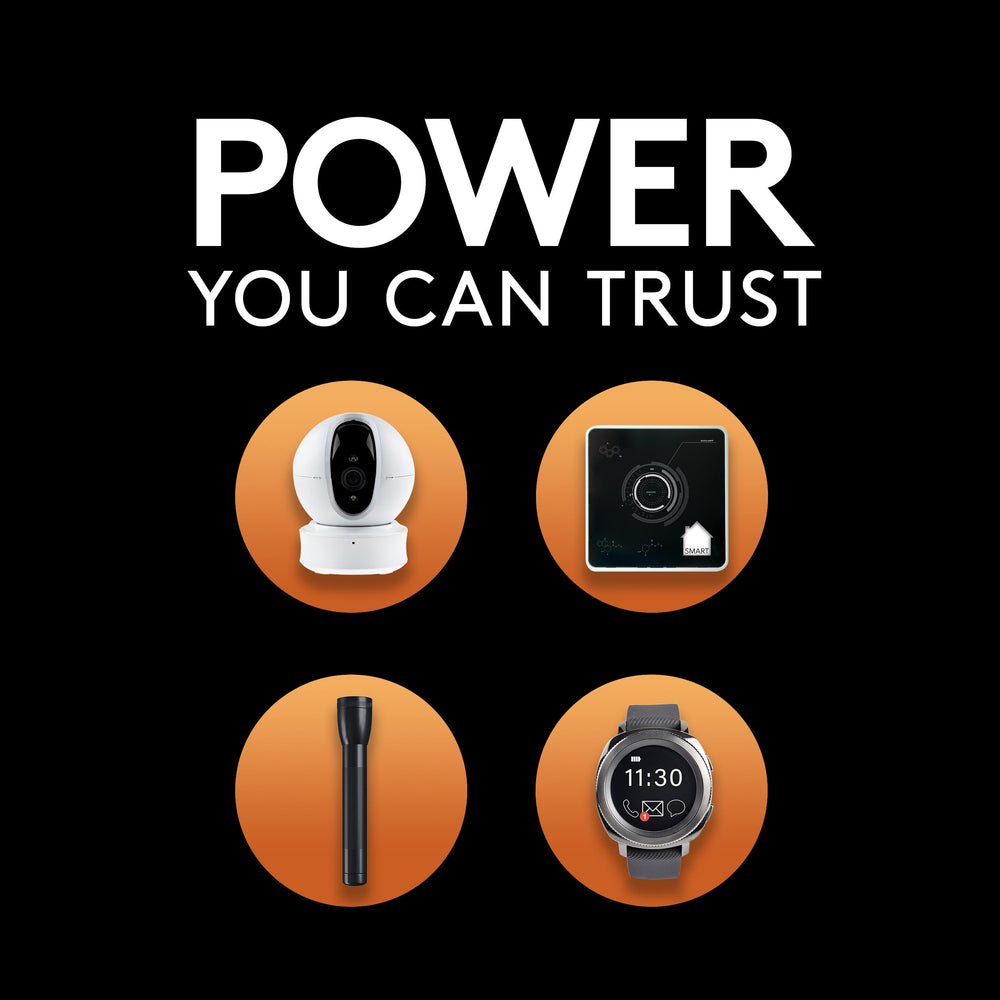 Duracell CR123A en cámara de seguridad demostrando alimentación fiable