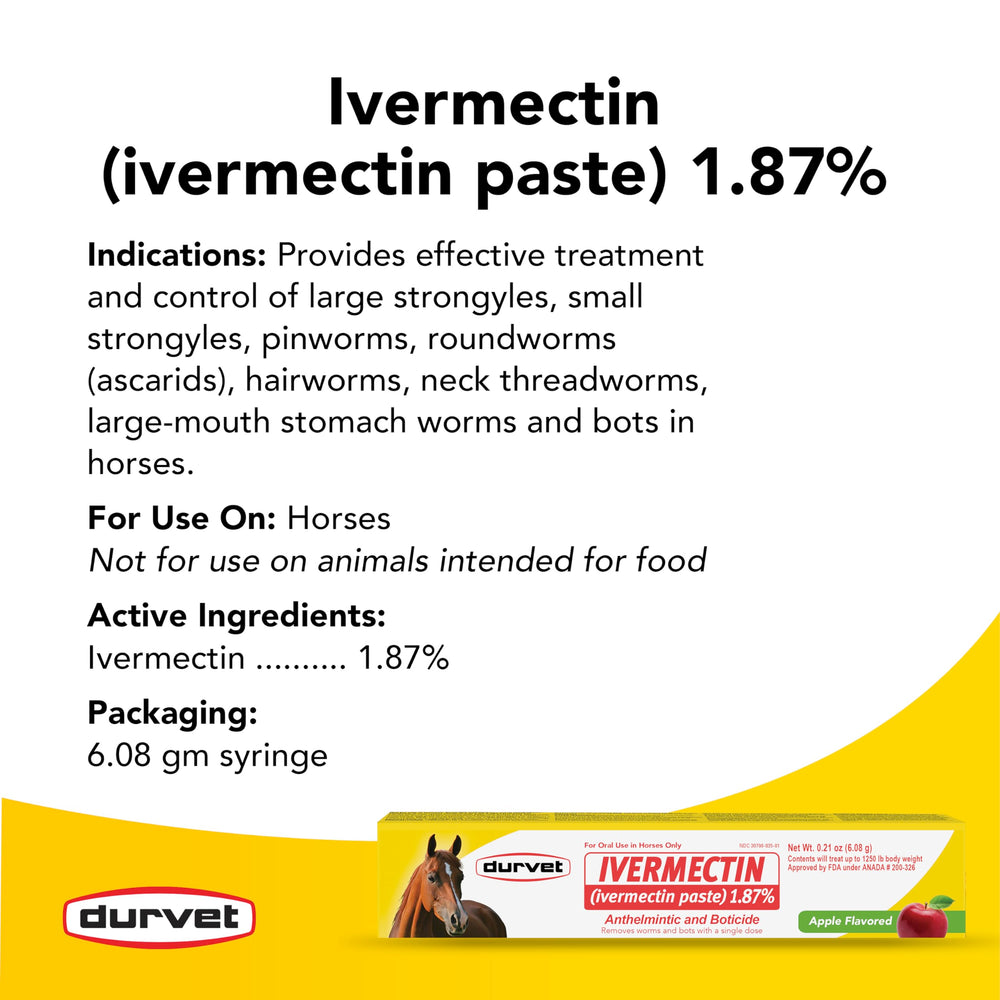 Durvet ivermectin comparación de tamaño de jeringa facilita cálculo de dosis