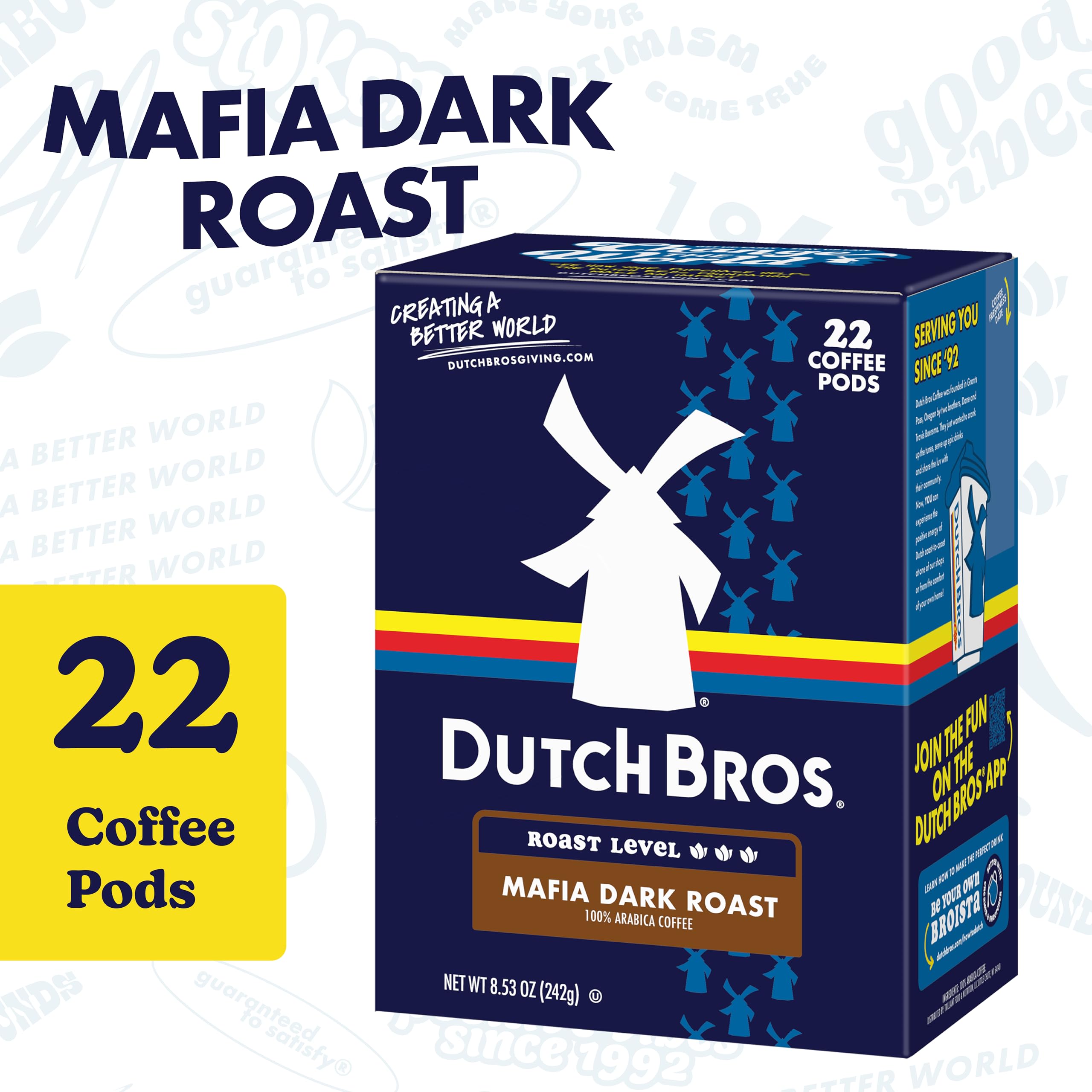 Dutch Bros cápsula detalle del borde y sello para extracción fácil