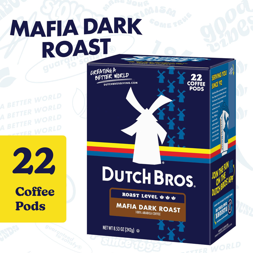 Dutch Bros cápsula detalle del borde y sello para extracción fácil