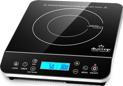 duxtop 9600ls vista frontal mostrando controles y beneficio de portabilidad