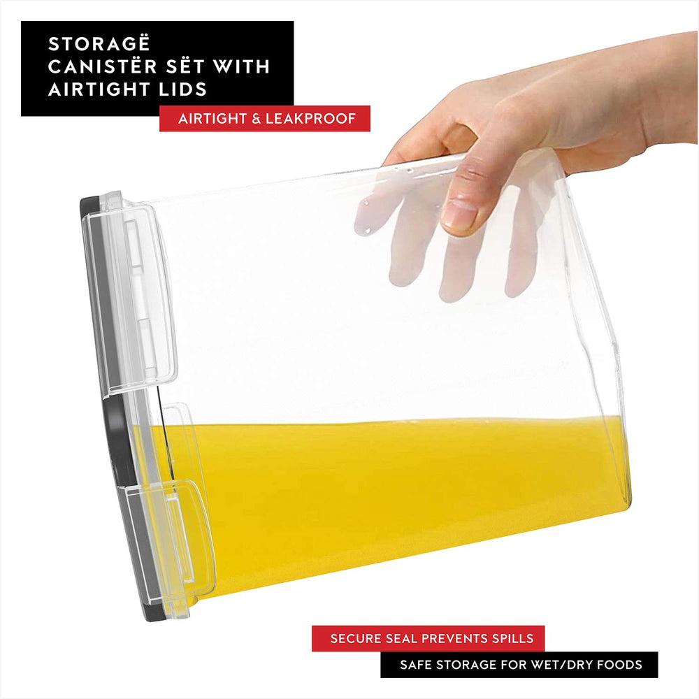 DWËLLZA KITCHEN plástico transparente que permite ver contenido y nivel fácilmente